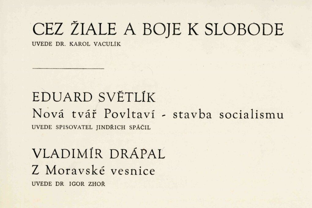 Eduard Světlík. Nová tvář Povltaví. Stavba socialismu